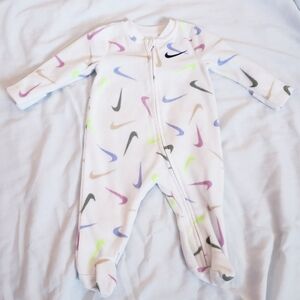 3 Month Girls Fleece Nike One Piece Footed Sleeper